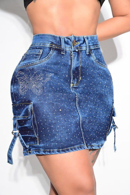 Falda Cargo Brillante – Destaca con tu Estilo zymplux