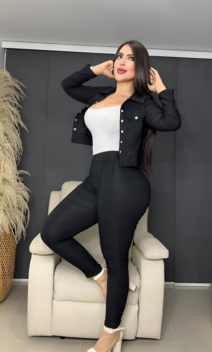Conjunto 3 Piezas con Chaqueta – Elegancia que Destaca zymplux